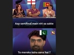 A viral meme captured Pakistan’s tense Super 8 situation, joking about their struggle to reach the semi final after a defeat.