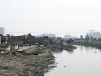 The protesters said nearly 100,000 people reside in settlements along the Hindon floodplains in Noida and Greater Noida, many of whom remain without formal electricity connections. (HT Archive)