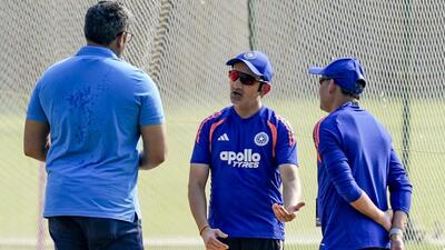 India head coach Gautam Gambhir (C) in Chennai on Wednesday. (PTI) India head coach Gautam Gambhir (C) in Chennai on Wednesday. (PTI)