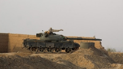 A Pakistani army tank stands at the Pakistan-Afghanistan border in Chaman on February 27, 2026, following overnight cross-border fighting between the two countries. (AFP) A Pakistani army tank stands at the Pakistan-Afghanistan border in Chaman on February 27, 2026, following overnight cross-border fighting between the two countries. (AFP)