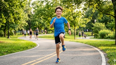 Exercise is important for kids. (Image generated via Google Gemini) Exercise is important for kids. (Image generated via Google Gemini)