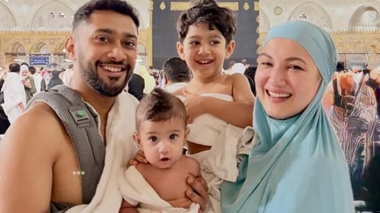 Gauahar Khan and Zaid Darbar finally reveal the face of their second son Farwaan.
