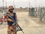 An army soldier stands guard at a deserted entry point at the Friendship Gate, following the exchanges of fire between Pakistan and Afghanistan forces, at the border crossing between the two countries, in Chaman, Pakistan February 27, 2026.(Photo for representation)