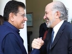 New Delhi, Feb 26 (ANI): Union Minister Piyush Goyal with United States Secretary of Commerce Howard Lutnick, in New Delhi on Thursday. (@USAmbIndia/ANI Photo) New Delhi, Feb 26 (ANI): Union Minister Piyush Goyal with United States Secretary of Commerce Howard Lutnick, in New Delhi on Thursday. (@USAmbIndia/ANI Photo)