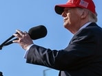 Rumors of a national emergency and stock market closure under President Trump circulate online. However there is on official confirmation about such closure (Photo by ROBERTO SCHMIDT / GETTY IMAGES NORTH AMERICA / Getty Images via AFP)