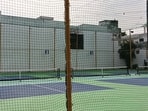 Pickleball courts located near Kapoorthala Crossing in Lucknow on Saturday. (Mushtaq Ali/HT)