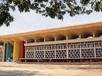 UT had earlier sent a plan to construct a new block on a 20.5 lakh square feet area behind the existing complex. (HT File)