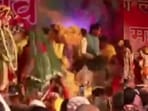 Traditional ‘rasiya’ hymns filled the air, creating a festive mood across the town. Traditional ‘rasiya’ hymns filled the air, creating a festive mood across the town.