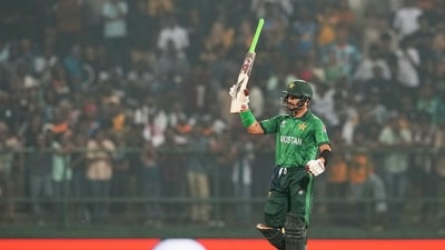 Sahibzada Farhan set the stage for Pakistan's mammoth total vs Sri Lanka. (AP)