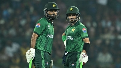 Sahibzada Farhan and Fakhar Zaman gave Pakistan a brilliant start scoring 176 runs for the opening stand in 15.5 overs. (AFP)