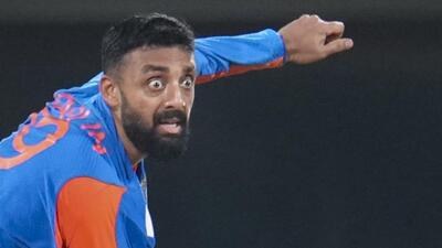India spinner Varun Chakravarthy. (PTI) India spinner Varun Chakravarthy. (PTI)