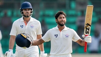 Shubham Pundir was the batting lynchpin for J&K early on, scoring 121 in the first innings. He brought his ton up with a six, but it was an all-round showing in the first innings: six of the top seven scored at least 50, as J&K reached 584. (PTI) Shubham Pundir was the batting lynchpin for J&K early on, scoring 121 in the first innings. He brought his ton up with a six, but it was an all-round showing in the first innings: six of the top seven scored at least 50, as J&K reached 584. (PTI)