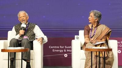 Retired Indian diplomat and former foreign secretary of India Nirupama Rao (R) said that the guiding principle for India should be reform, not abandonment of multilateralism. Vijay Kelkar, vice-president, Pune International Centre chaired the valedictory session of Asia Economic Dialogue (AED) 2026. (HT) Retired Indian diplomat and former foreign secretary of India Nirupama Rao (R) said that the guiding principle for India should be reform, not abandonment of multilateralism. Vijay Kelkar, vice-president, Pune International Centre chaired the valedictory session of Asia Economic Dialogue (AED) 2026. (HT)