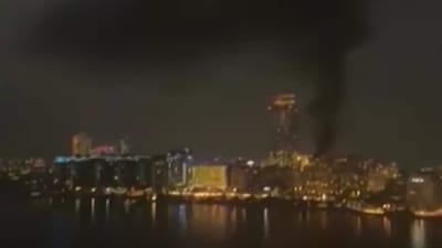 This video grab taken from UGC images posted on social media on February 28, 2026, shows smoke rising above Dubai, as Iran carried out retaliatory strikes in the Gulf following US and Israeli attacks. The United States and Israel launched strikes against Iran on February 28, with Israel's public broadcaster reporting that the Iranian supreme leader had been targeted, as the Islamic republic retaliated with barrages of missiles at Gulf states and Israel. (Photo by various sources / AFP) / RESTRICTED TO EDITORIAL USE - MANDATORY CREDIT AFP - SOURCE: UGC / @MATYAS.VALIS - DISTRIBUTED AS A SERVICE TO CLIENTS - NO RESALE - (AFP) This video grab taken from UGC images posted on social media on February 28, 2026, shows smoke rising above Dubai, as Iran carried out retaliatory strikes in the Gulf following US and Israeli attacks. The United States and Israel launched strikes against Iran on February 28, with Israel's public broadcaster reporting that the Iranian supreme leader had been targeted, as the Islamic republic retaliated with barrages of missiles at Gulf states and Israel. (Photo by various sources / AFP) / RESTRICTED TO EDITORIAL USE - MANDATORY CREDIT AFP - SOURCE: UGC / @MATYAS.VALIS - DISTRIBUTED AS A SERVICE TO CLIENTS - NO RESALE - (AFP)
