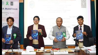 a book titled ‘From Hope to Healing: A Practical Guide to Transplant System in India’, authored by professor Rajesh Harshwardhan, joint director, SOTTO UP and medical superintendent, SGPGIMS, released on Saturday (Sourced)