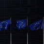 European Union flags flutter outside the European Commission headquarters in Brussels, Belgium Februrary 26, 2026. REUTERS/Yves Herman
