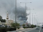 Dubai news live updates: Smoke rises after reported Iranian missile attacks, following United States and Israel strikes on Iran, as seen from Doha, Qatar, March 1, 2026. 
