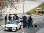 The Austin Police Department and the FBI investigate a shooting at Buford's on 6th Street.
