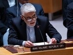Amir-Saeid Iravani, Iran's ambassador to the United Nations (UN), speaks during a United Nations (UN) Security Council meeting in New York, US, on Saturday, Feb 28, 2026. 