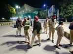 Security personnel outside the Amritsar airport. (Representative image)