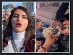 A woman known as Morticia Addams celebrated the death of Iran's Supreme Leader Ali Khamenei after US-Israel airstrikes.