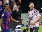 Lamine Yamal for Barcelona and Lionel Messi for Inter Miami.