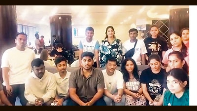 “All the students and staff members are safe. They have been shifted to a hotel in Dubai, and we are in constant touch with them, said college officials. (VIDEO GRAB)
