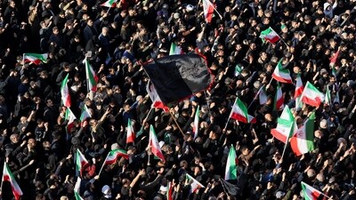 People hit roads to mourn after Iran's Supreme Leader Ayatollah Ali Khamenei was killed in Israeli and U.S. strikes on Saturday, in Tehran, Iran, March 1, 2026. Majid Asgaripour/WANA (West Asia News Agency) via REUTERS ATTENTION EDITORS - THIS PICTURE WAS PROVIDED BY A THIRD PARTY (via REUTERS)