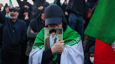 Iran's state television declared a mourning period of 40 days along with seven public holidays in the wake of the passing of supreme leader Ayatollah Ali Khamenei, who had held power since 1989. (AFP) Iran's state television declared a mourning period of 40 days along with seven public holidays in the wake of the passing of supreme leader Ayatollah Ali Khamenei, who had held power since 1989. (AFP)