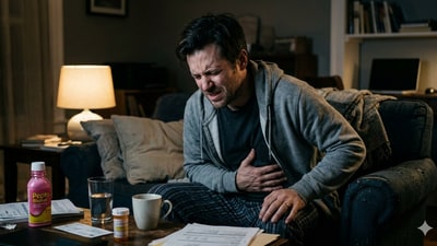 Anxiety can lead to stomach issues. (Image generated via Google Gemini) Anxiety can lead to stomach issues. (Image generated via Google Gemini)