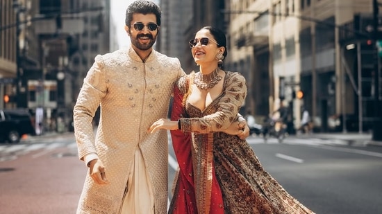 Rashmika Mandanna grooves on flight after wedding to Vijay Deverakonda; internet surprised they’re in economy