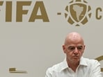 FIFA President Gianni Infantino during a press conference.