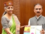 Himachal Pradesh chief minister Sukhvinder Singh Sukhu met Union finance minister Nirmala Sitharaman in New Delhi on Monday. (File photo)