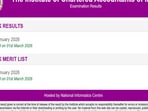 ICAI CA January Result 2026 for final course out at icai.nic.in, check scorecards and merit list here ICAI CA January Result 2026 for final course out at icai.nic.in, check scorecards and merit list here