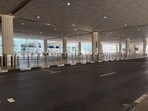Dubai-Abu Dhabi news  highlightes: An empty arrivals area at the Dubai International Airport amid Iran's strike on UAE 