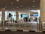 An empty arrivals area at the Dubai International Airport, following the United States and Israel strikes on Iran, in Dubai, United Arab Emirates.