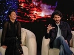 Varanasi lead stars Mahesh Babu and Priyanka Chopra Jonas during an interview with Associated Press in Hyderabad in November 2025. (AP Photo/Mahesh Kumar A.)