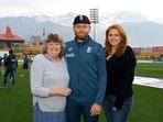 Jonny Bairstow with his family.
