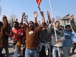 Major protests were witnessed in Bemina, Jehangir Chowk, Shalteng and Gund Hassibhat areas of the city. (Waseem Andrabi)