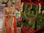 Recreate Rashmika's regal Lakshmi-inspired wedding look affordably(Pinterest/Instagram)