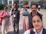 A Microsoft techie gave her parents a tour of her workplace in Hyderabad.