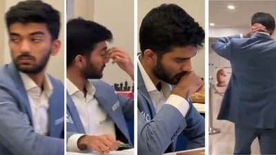 D Gukesh crashed to a defeat against Nodirbek Abdusattorov. (X (ChessBase India)) D Gukesh crashed to a defeat against Nodirbek Abdusattorov. (X (ChessBase India))