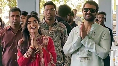రష్మిక, విజయ్ దేవరకొండ (ANI Video Grab) రష్మిక, విజయ్ దేవరకొండ (ANI Video Grab)