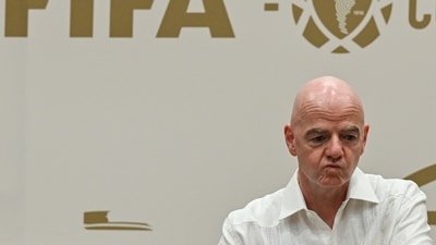 FIFA President Gianni Infantino during a press conference. (AFP) FIFA President Gianni Infantino during a press conference. (AFP)