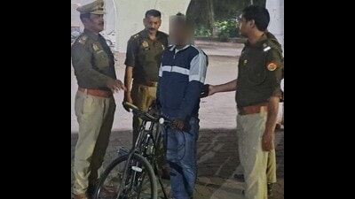 The accused was arrested and the high-end bicycle recovered from him. (Sourced) The accused was arrested and the high-end bicycle recovered from him. (Sourced)