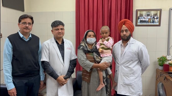 The procedure was performed by Dr Sanjeev Bhagat, head of the department of otorhinolaryngology (ENT), along with his surgical team.