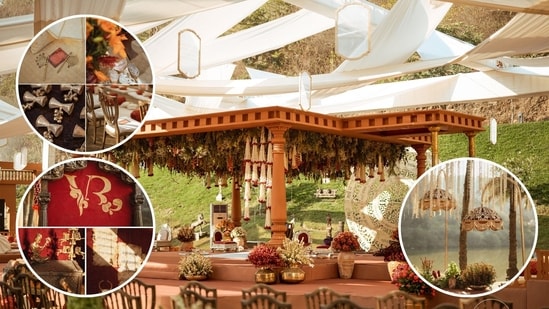 Inside Rashmika-Vijay's wedding decor featuring Earthy tones, terracotta and Nature elements (Photos by @rvrpro / Instagram)