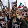 Mourners attend a memorial rally held by supporters of Yemen's Huthis a day after Iran's supreme leader was assassinated during a US and Israeli strikes on Tehran, in the Huthi-held capital Sanaa on March 1, 2026. The United States and Israel launched strikes against Iran on February 28, killing Iran's supreme leader and top military leaders, prompting authorities to retaliate with strikes on Israel and US bases across the Gulf. (Photo by Mohammed HUWAIS / AFP)