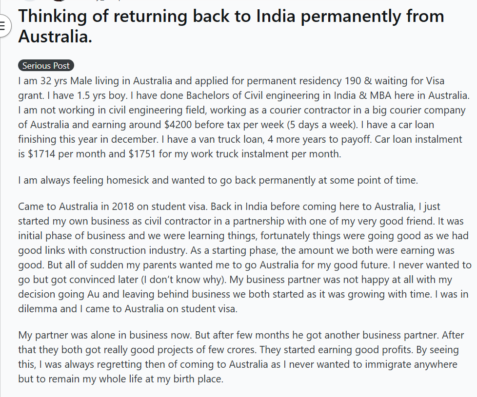 Screengrab of the Reddit post. (Reddit) Screengrab of the Reddit post. (Reddit)