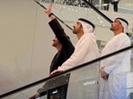 UAE President and Dubai Crown Prince photographed at Dubai Mall on March 2. 